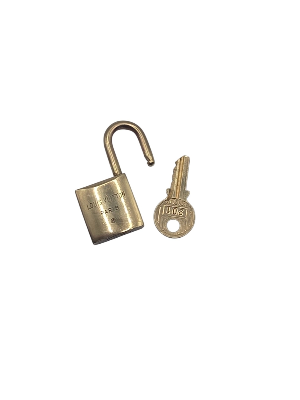Louis Vuitton Gold-Tone Padlock with Key